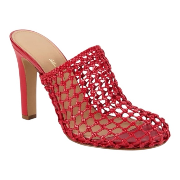 GUARANTEED AUTHENTIC NIB Salvatore Ferragamo Caged Block Heel Leather Mules - Picture 2 of 6